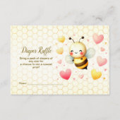 Kleurrijke Little Honey Bee Baby shower Schattige Informatiekaartje (Voorkant)