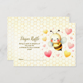 Kleurrijke Little Honey Bee Baby shower Schattige Informatiekaartje