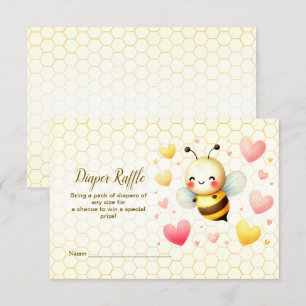 Kleurrijke Little Honey Bee Baby shower Schattige Informatiekaartje