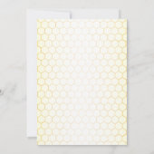 Kleurrijke Little Honey Bee Baby shower Schattige Kaart (Achterkant)