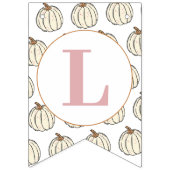 Kleurrijke Little Pumpkin Baby shower Vlaggetjes (Tweede vlag)