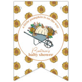 Kleurrijke Little Pumpkin Baby shower Vlaggetjes (Eerste vlag)