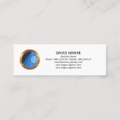 Kleurrijke logistiek overschrijven Motif Mini Visitekaartje (Achterkant)