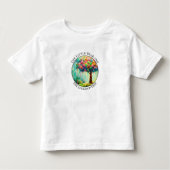 Kleurrijke Lollipop Tree Kinderen Peuter T-shirt (Voorkant)