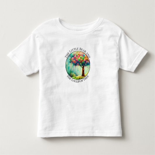 Kleurrijke Lollipop Tree Kinderen Peuter T-shirt (Voorkant)