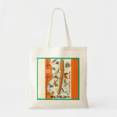 Kleurrijke Long Beach Island kaart Tote Bag (Voorkant)