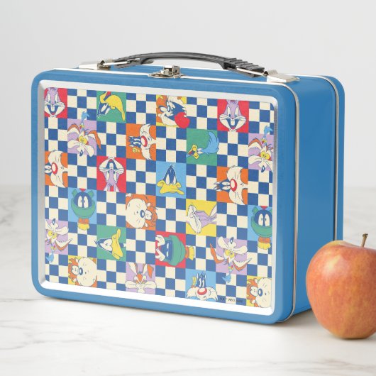 Kleurrijke LOONEY TUNES™ Checker Toss Pattern (In situ)