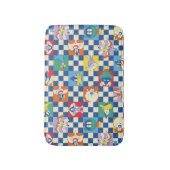 Kleurrijke LOONEY TUNES™ Checker Toss Pattern Badmat (Voorkant Verticaal)