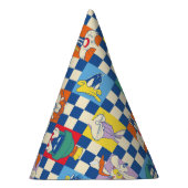 Kleurrijke LOONEY TUNES™ Checker Toss Pattern Feesthoedjes (Rechts)