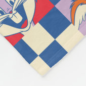 Kleurrijke LOONEY TUNES™ Checker Toss Pattern Fleece Deken (Hoek)