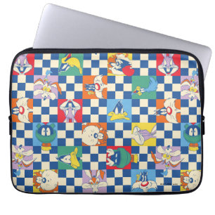 Kleurrijke LOONEY TUNES™ Checker Toss Pattern Laptop Sleeve