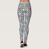 Kleurrijke LOONEY TUNES™ Checker Toss Pattern Leggings (Achterkant)