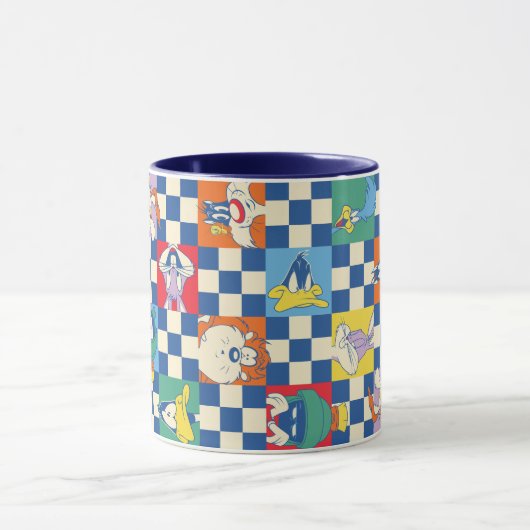 Kleurrijke LOONEY TUNES™ Checker Toss Pattern Mok (Midden)