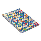 Kleurrijke LOONEY TUNES™ Checker Toss Pattern Notitieboek (Rechterzijde)