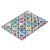 Kleurrijke LOONEY TUNES™ Checker Toss Pattern Notitieboek (Linkerzijde)