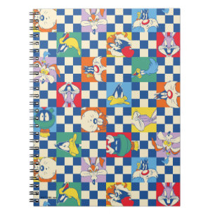Kleurrijke LOONEY TUNES™ Checker Toss Pattern Notitieboek