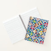 Kleurrijke LOONEY TUNES™ Checker Toss Pattern Notitieboek (Binnen)