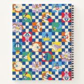 Kleurrijke LOONEY TUNES™ Checker Toss Pattern Notitieboek (Achterkant)