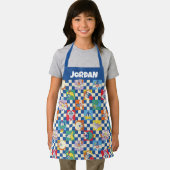 Kleurrijke LOONEY TUNES™ Checker Toss Pattern Schort (Insitu)