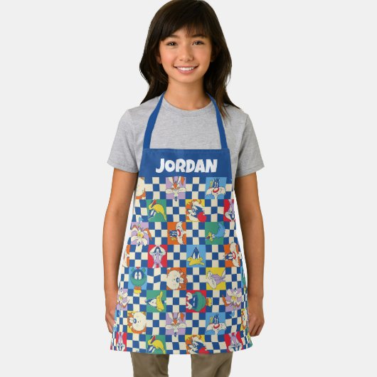 Kleurrijke LOONEY TUNES™ Checker Toss Pattern Schort (Insitu)