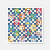 Kleurrijke LOONEY TUNES™ Checker Toss Pattern Servet (Voorkant)