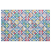 Kleurrijke LOONEY TUNES™ Checker Toss Pattern Stof (Fat Quarter)