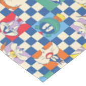 Kleurrijke LOONEY TUNES™ Checker Toss Pattern Tafelkleed (Gekanteld)
