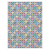 Kleurrijke LOONEY TUNES™ Checker Toss Pattern Tafelkleed (Voorkant)