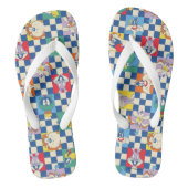 Kleurrijke LOONEY TUNES™ Checker Toss Pattern Teenslippers (Voetbed)
