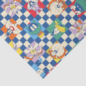 Kleurrijke LOONEY TUNES™ Checker Toss Pattern Tissuepapier (Detail)