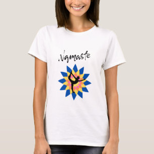 Kleurrijke Lotus Balans met Vrouwelijke Yoga Vibes T-shirt