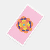 Kleurrijke Lotus Bloem Yin & Yang Mandala    Servet (Hoek)