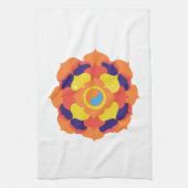 Kleurrijke Lotus Bloem Yin & Yang Mandala Theedoek (Verticaal)