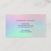 Kleurrijke Lotus logo op pastelkleuren Visitekaartje (Achterkant)