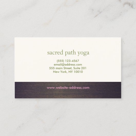 Kleurrijke Lotus Mandala Yoga 6 Klasse Punch Loyal Klantenkaartje (Achterkant)