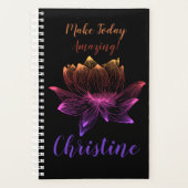 Kleurrijke Lotus Mindfulness Meditatie Planner (Voorkant)