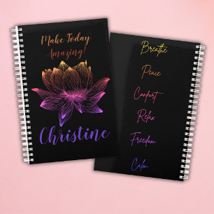 Kleurrijke Lotus Mindfulness Meditatie Planner