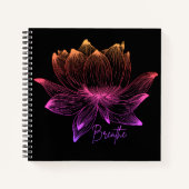 Kleurrijke Lotus Mindfulness Notitieboek (Voorkant)