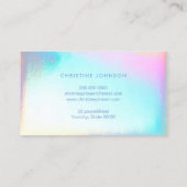 kleurrijke lotusbloem huidverzorging FAUX iriscent Visitekaartje (Achterkant)