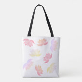 Kleurrijke lotusbloemen tote bag (Achterkant)