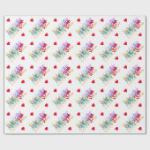 Kleurrijke LOVE Cadeaupapier (Vlak)