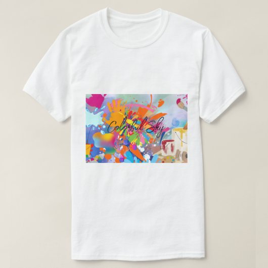 Kleurrijke Lucht T-shirt (Design voorkant)