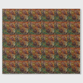 Kleurrijke luipaard: Abstracte textuur Cadeaupapier (Vlak)