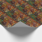 Kleurrijke luipaard: Abstracte textuur Cadeaupapier (Hoek)