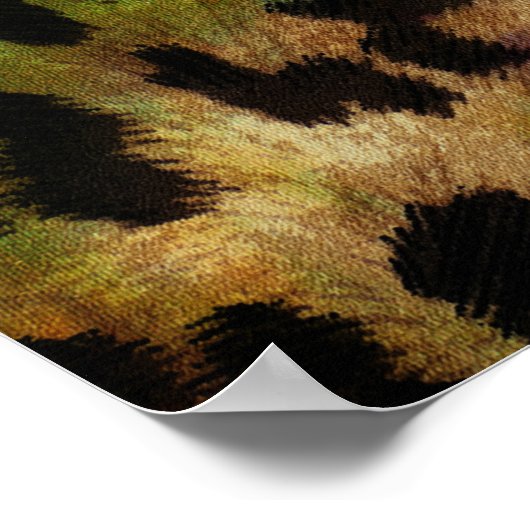 Kleurrijke luipaard: Abstracte  textuur Poster (Hoek)