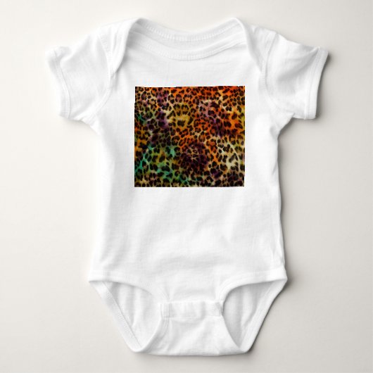 Kleurrijke luipaard: Abstracte textuur Romper (Voorkant)
