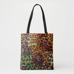 Kleurrijke luipaard: Abstracte textuur Tote Bag