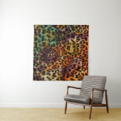 Kleurrijke luipaard: Abstracte textuur Wandkleed (In Situ (horizontaal))