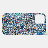 Kleurrijke luipaard: levendige textuurprint Case-Mate iPhone case (Achterkant (horizontaal))
