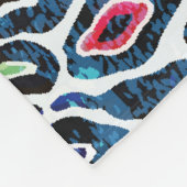 Kleurrijke luipaard: levendige textuurprint fleece deken (Hoek)